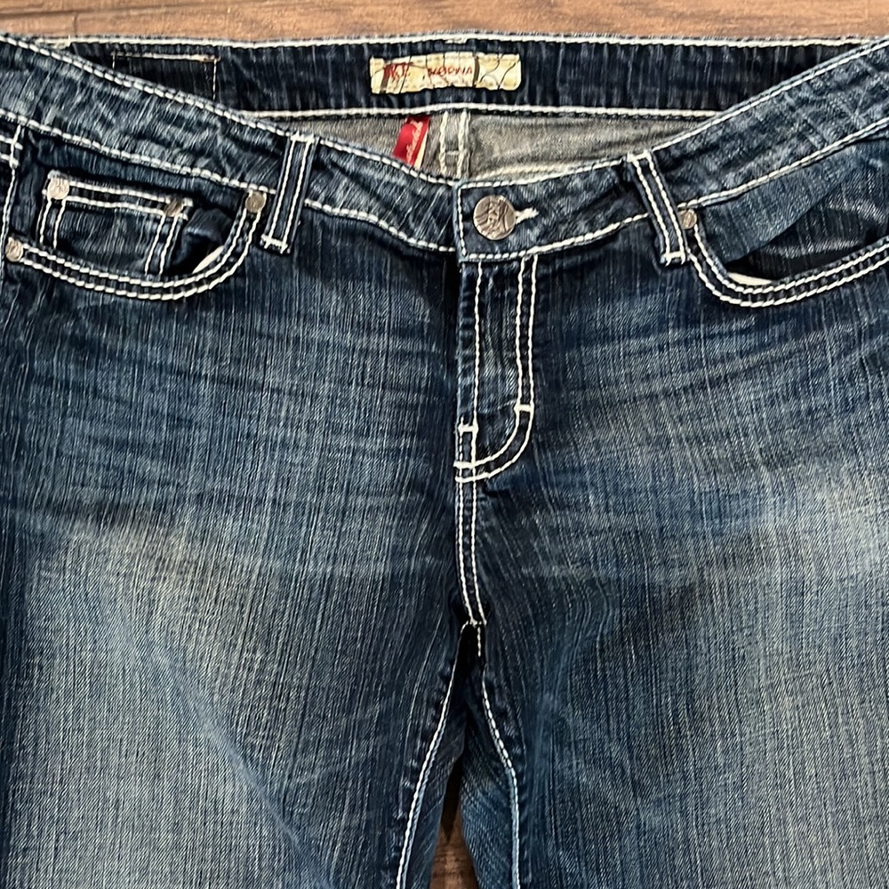 BKE Buckle Sabrina Straight Blue Denim Womens Jeans Size 32- Inseam 28 i… - Picture 2 of 6